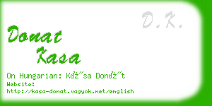 donat kasa business card